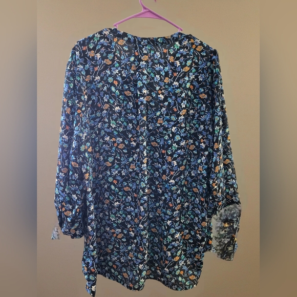 VIOLET and Claire Floral Women's Top - Multicolor 2X - Picture 2 of 2